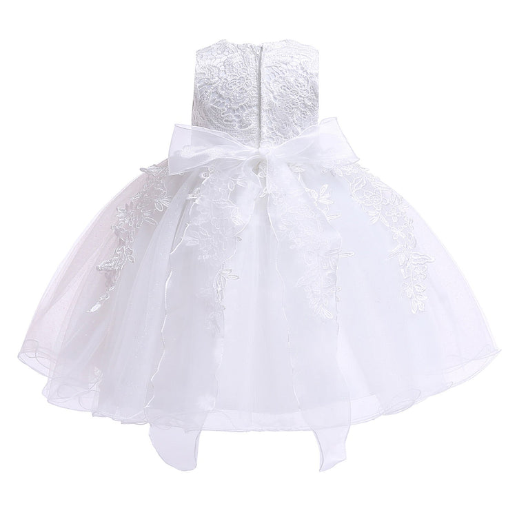 1st Birthday Signature Dress - WHITE