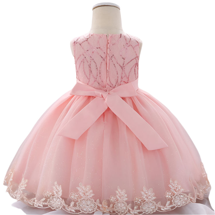 1st Birthday Signature Dress  - PINK