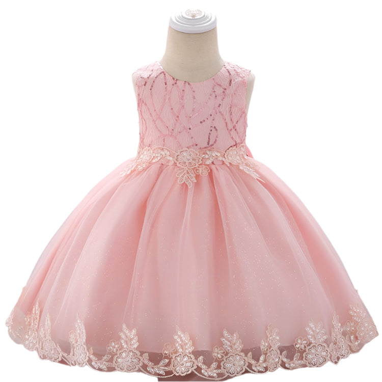 1st Birthday Signature Dress  - PINK