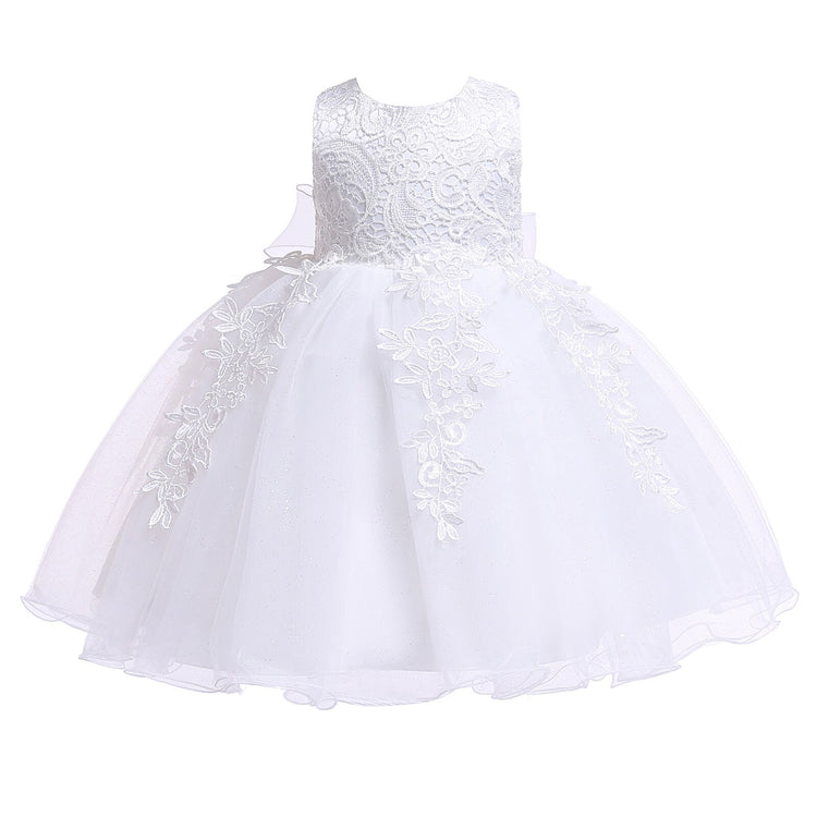 1st Birthday Signature Dress - WHITE
