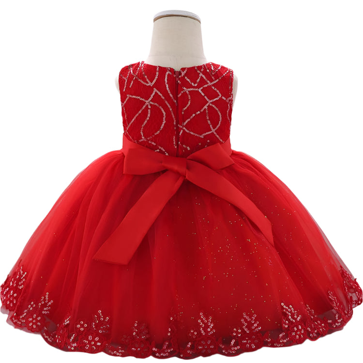 1st Birthday Signature Dress - RED