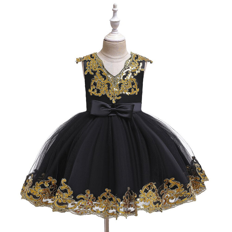 1st Birthday Signature Dress - BLACK