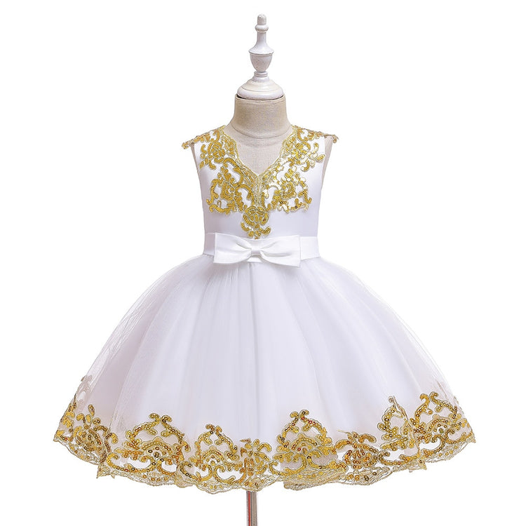 1st Birthday Signature Dress - WHITE