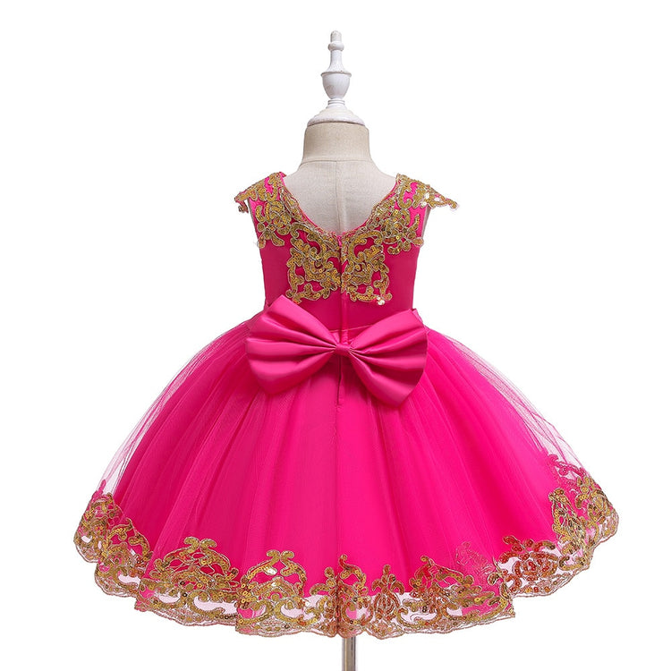 1st Birthday Signature Dress  - PINK