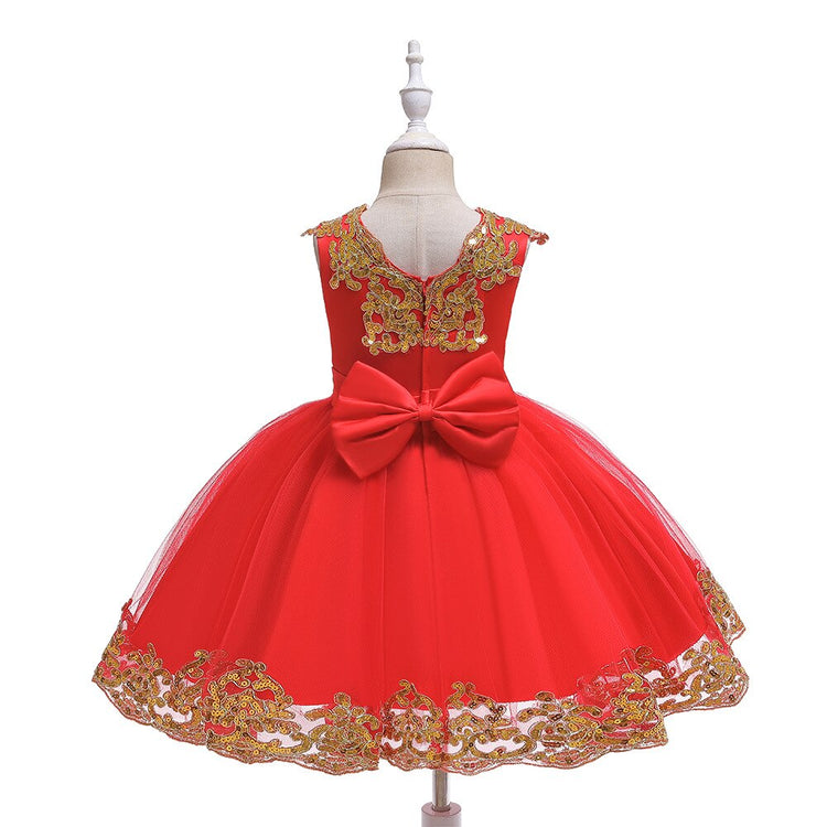 1st Birthday Signature Dress - RED