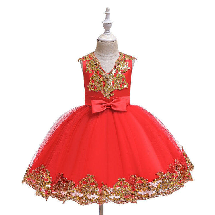 1st Birthday Signature Dress - RED