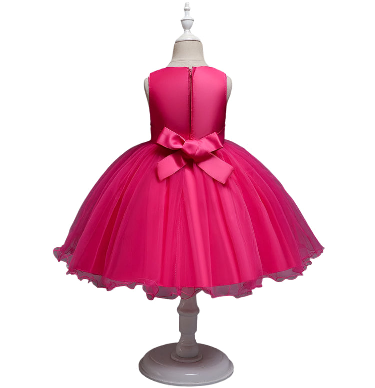 1st Birthday Signature Dress  - PINK