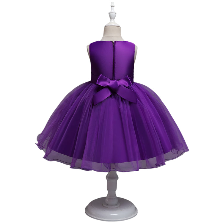 1st Birthday Signature Dress - PURPLE