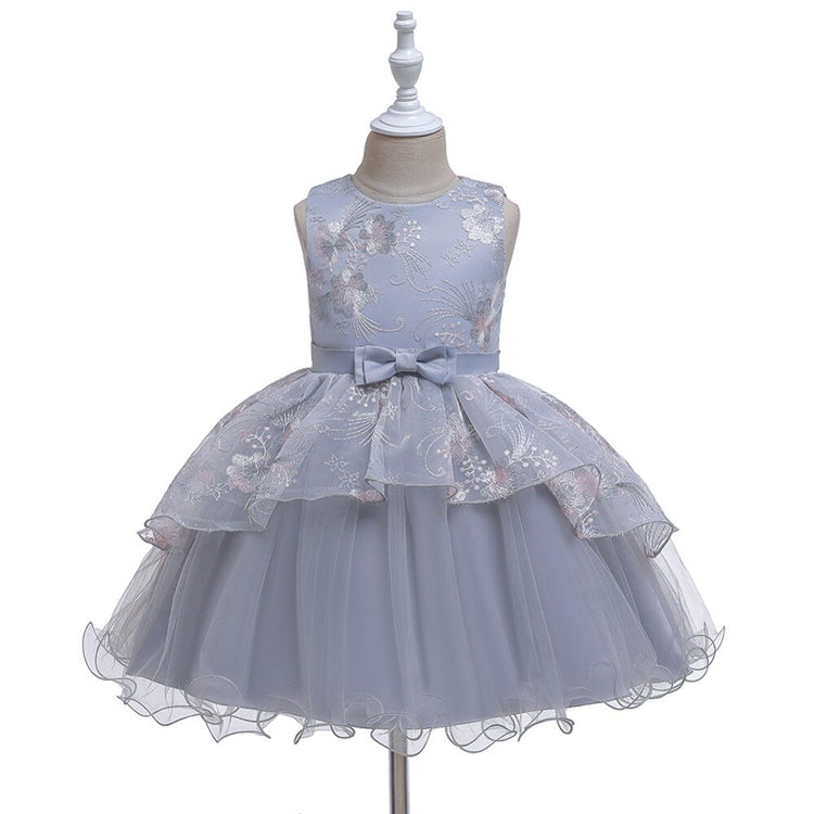 1st Birthday Signature Dress - GREY
