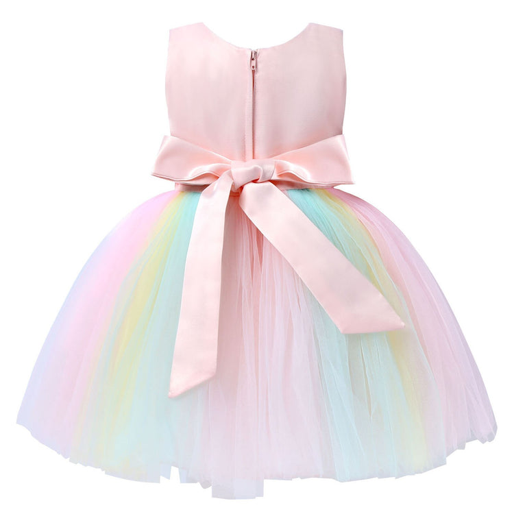 1st Birthday Signature Dress  - PINK