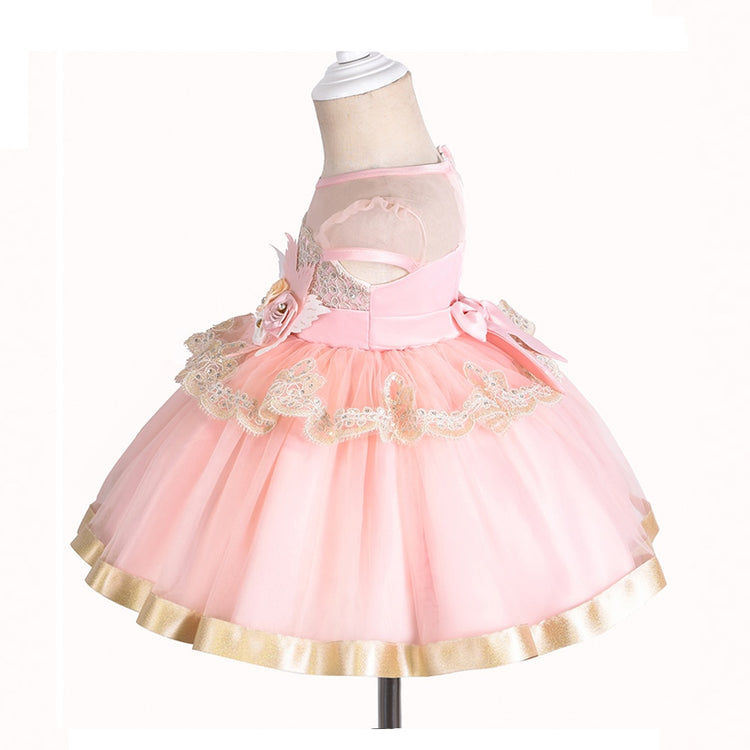 1st Birthday Signature Dress  - PINK