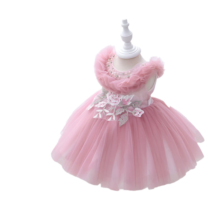 1st Birthday Signature Dress  - PINK