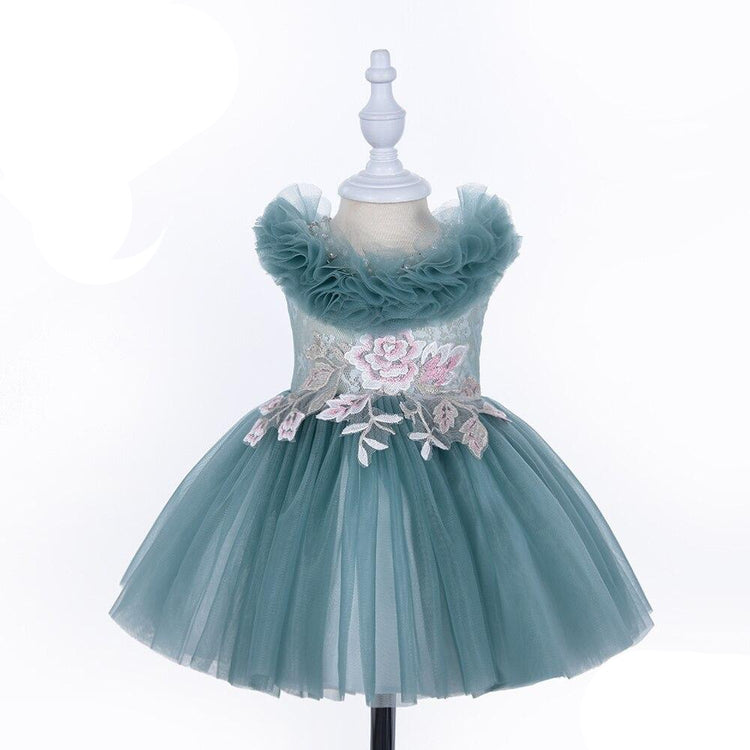 1st Birthday Signature Dress - GREEN