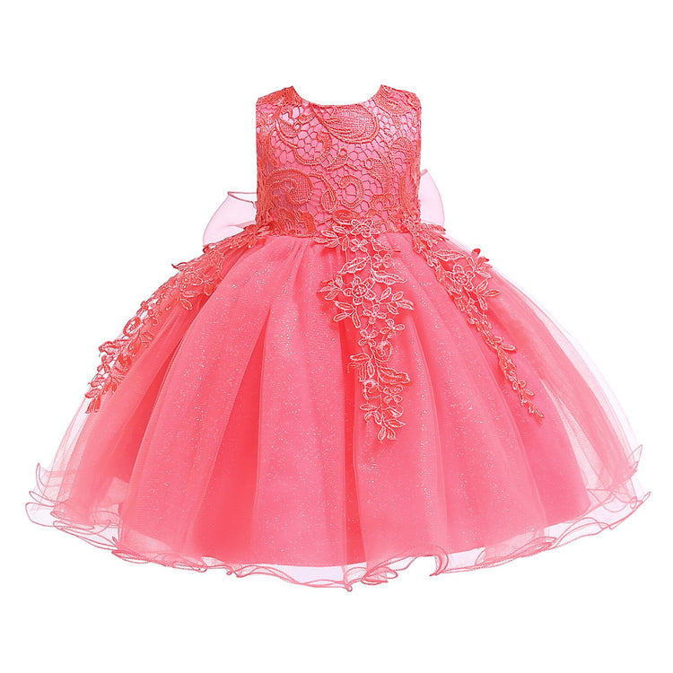 1st Birthday Signature Dress  - PINK