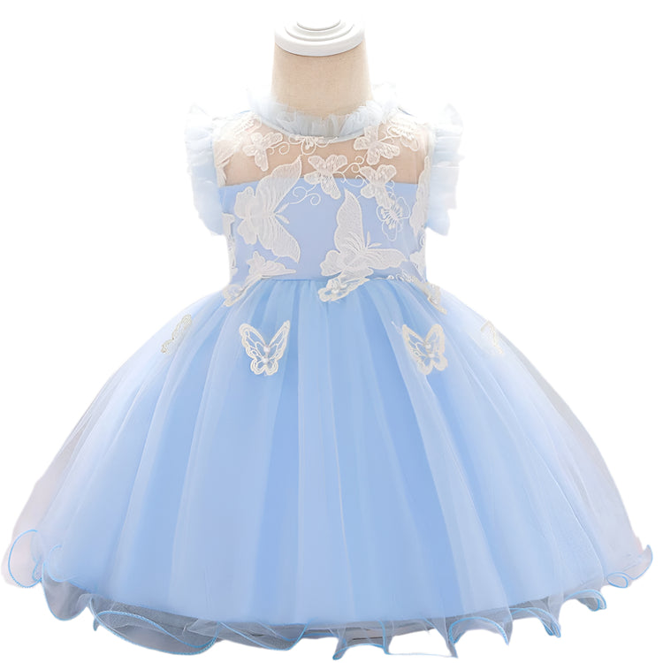 1st Birthday Signature Dress - BLUE