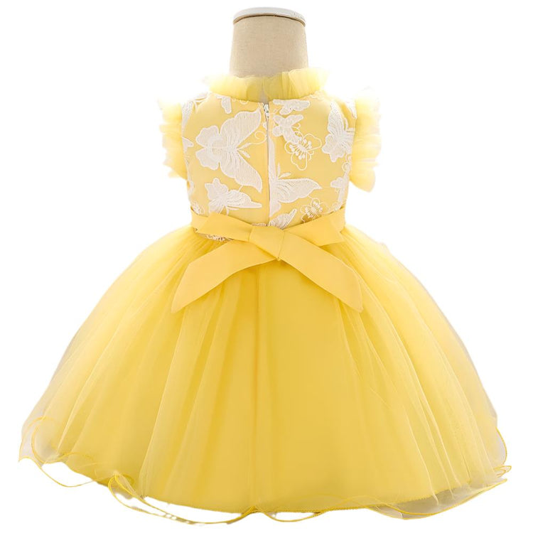 1st Birthday Signature Dress - YELLOW