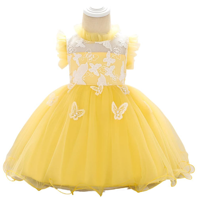 1st Birthday Signature Dress - YELLOW