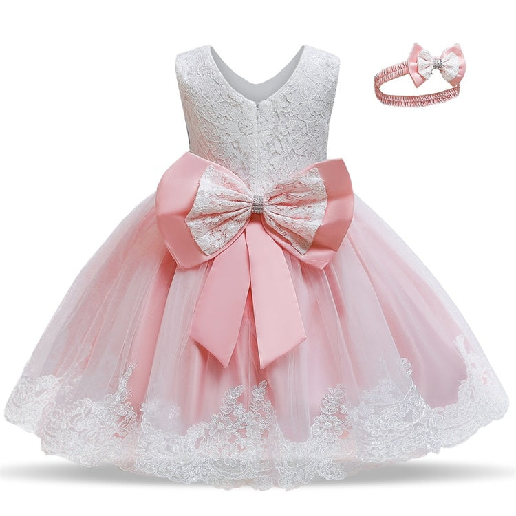 1st Birthday Signature Dress  - PINK