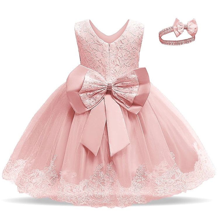 1st Birthday Signature Dress  - PINK