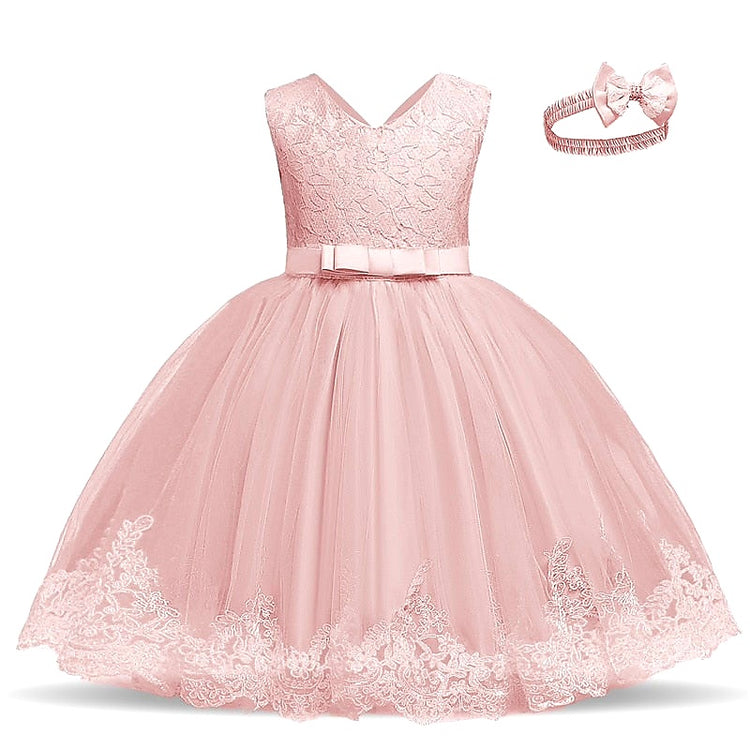1st Birthday Signature Dress  - PINK