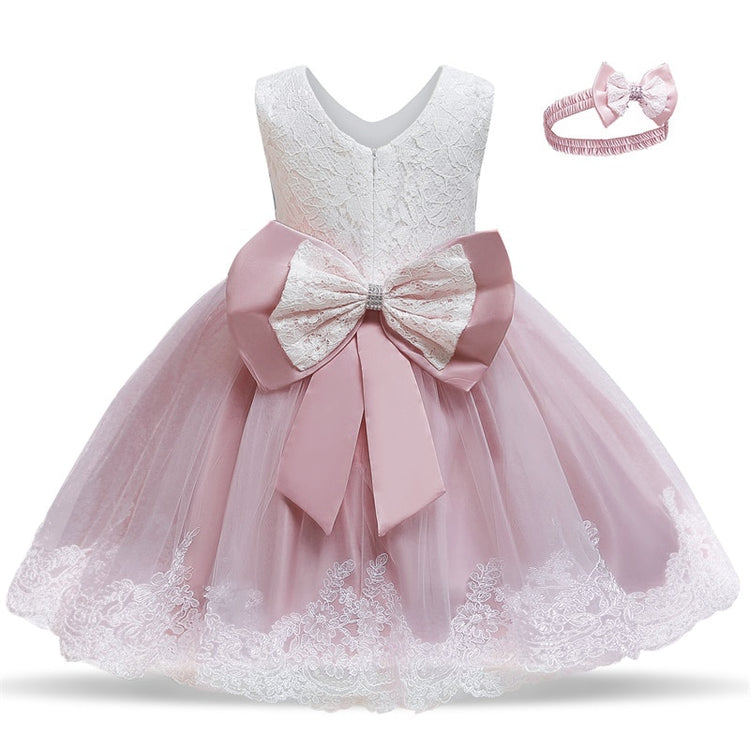 1st Birthday Signature Dress  - PINK