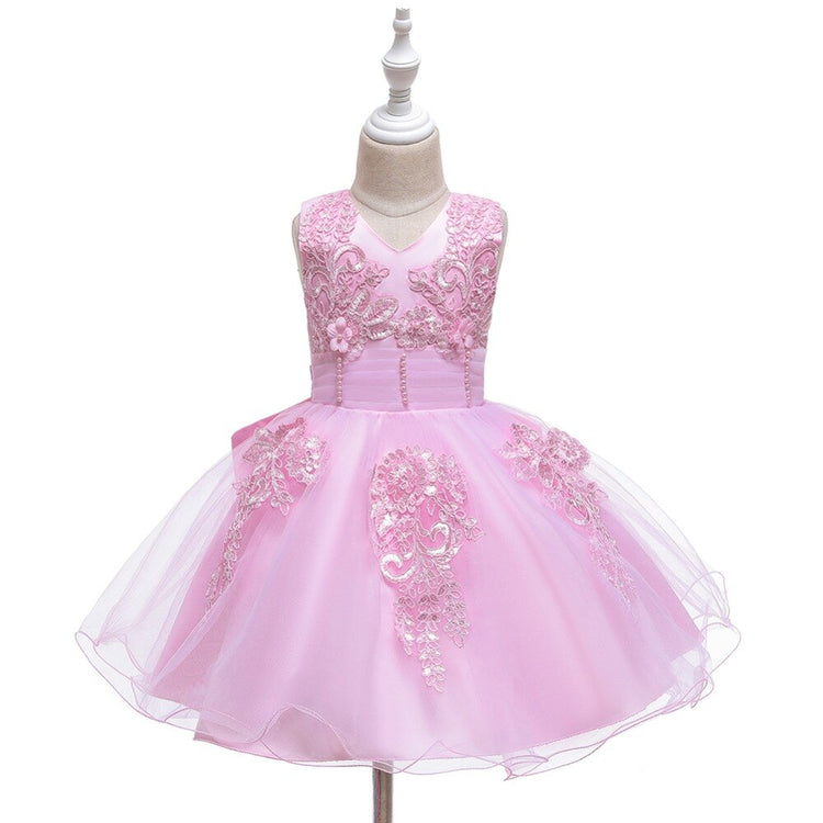 1st Birthday Signature Dress  - PINK