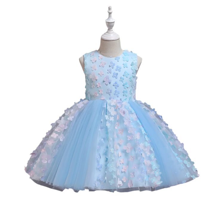 1st Birthday Signature Dress - BLUE