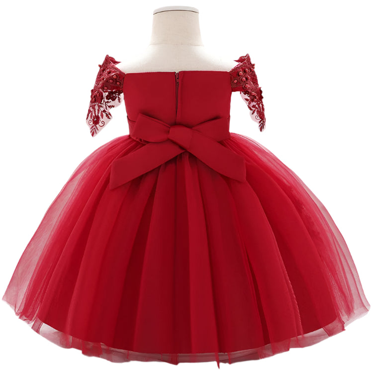 1st Birthday Signature Dress - RED