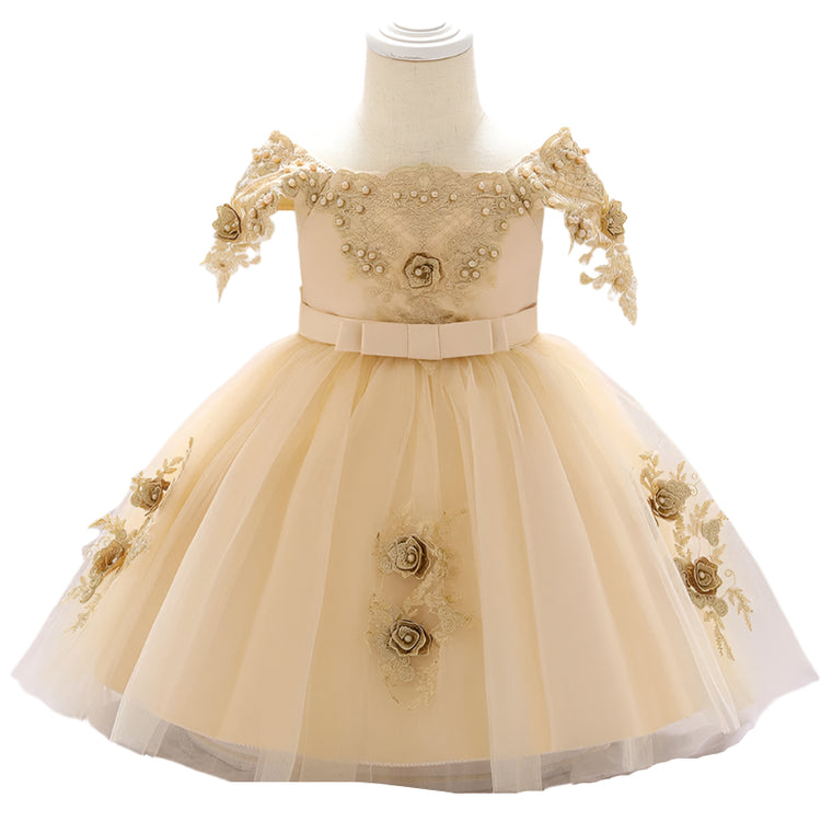 1st Birthday Signature Dress - IVORY