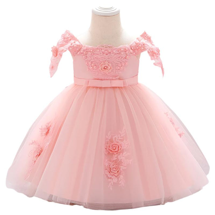 1st Birthday Signature Dress  - PINK