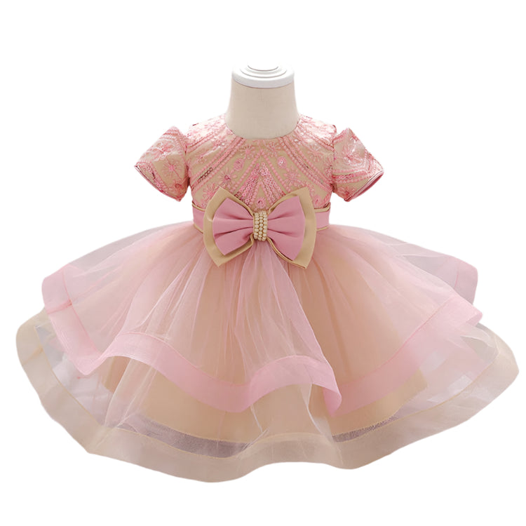 1st Birthday Signature Dress  - PINK