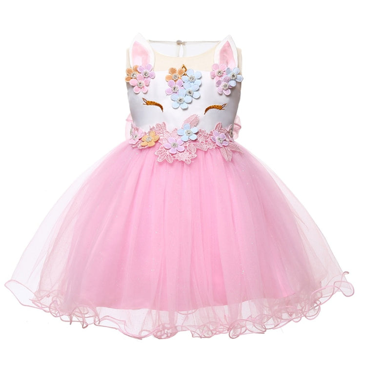 1st Birthday Signature Dress  - PINK