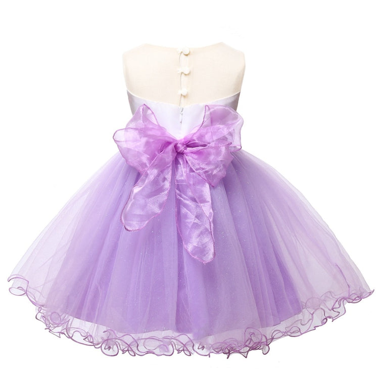 1st Birthday Signature Dress - PURPLE