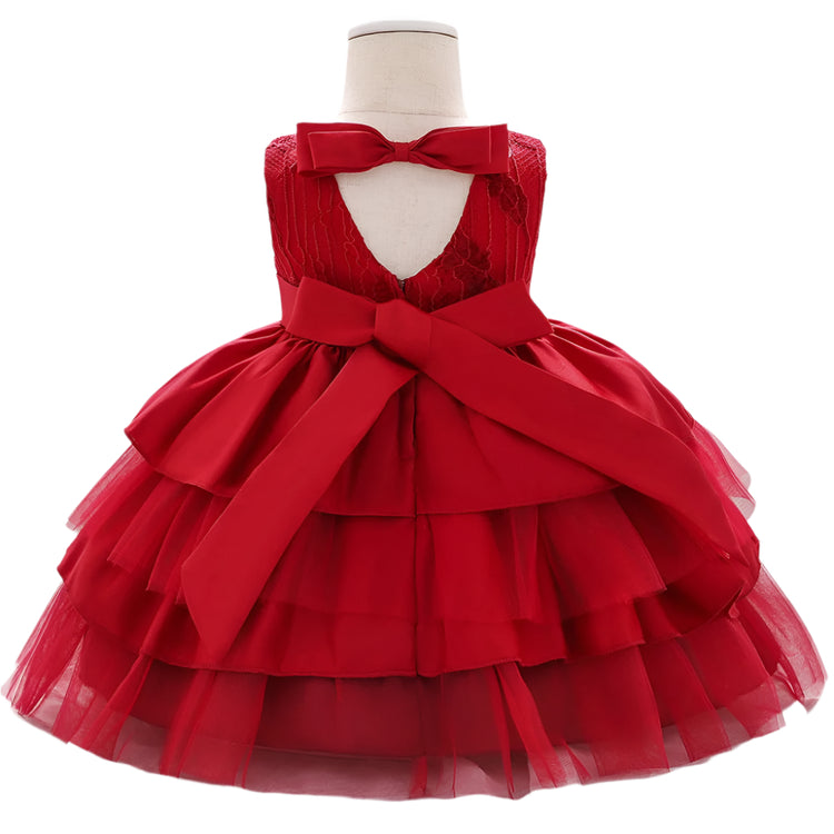 1st Birthday Signature Dress - RED