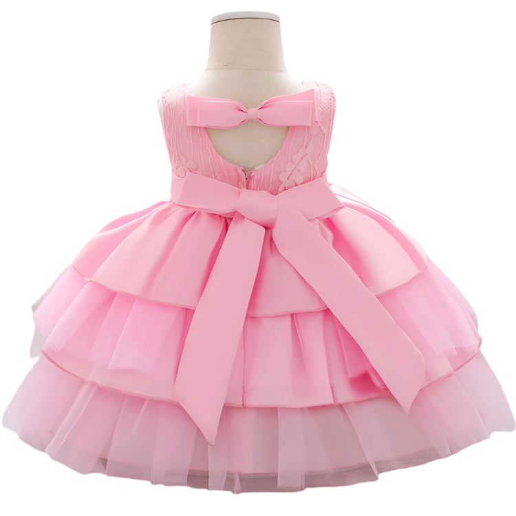 1st Birthday Signature Dress  - PINK
