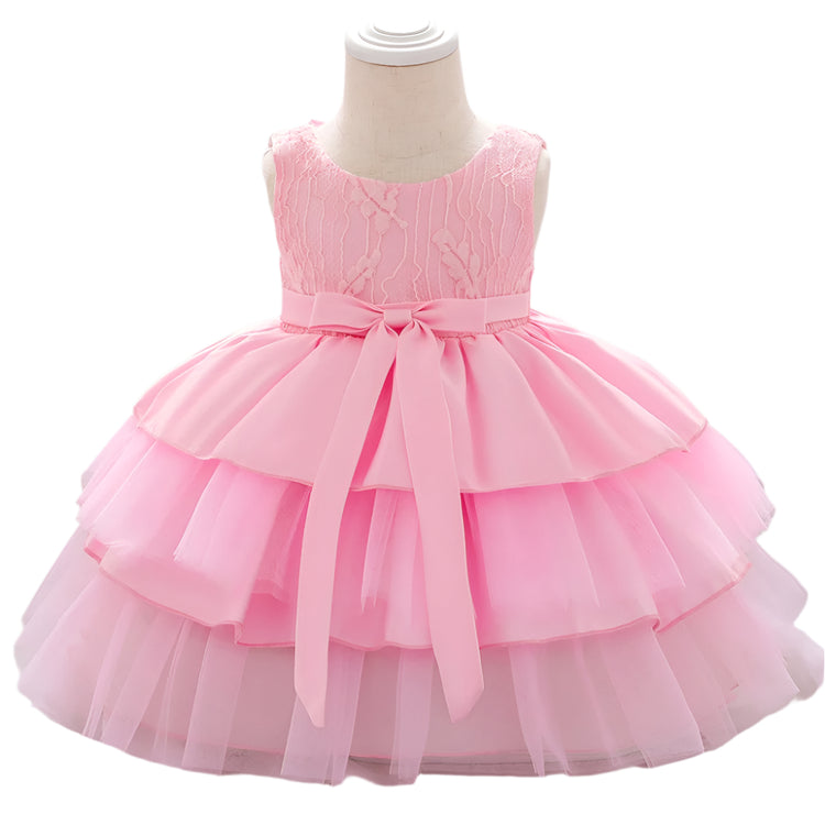1st Birthday Signature Dress  - PINK