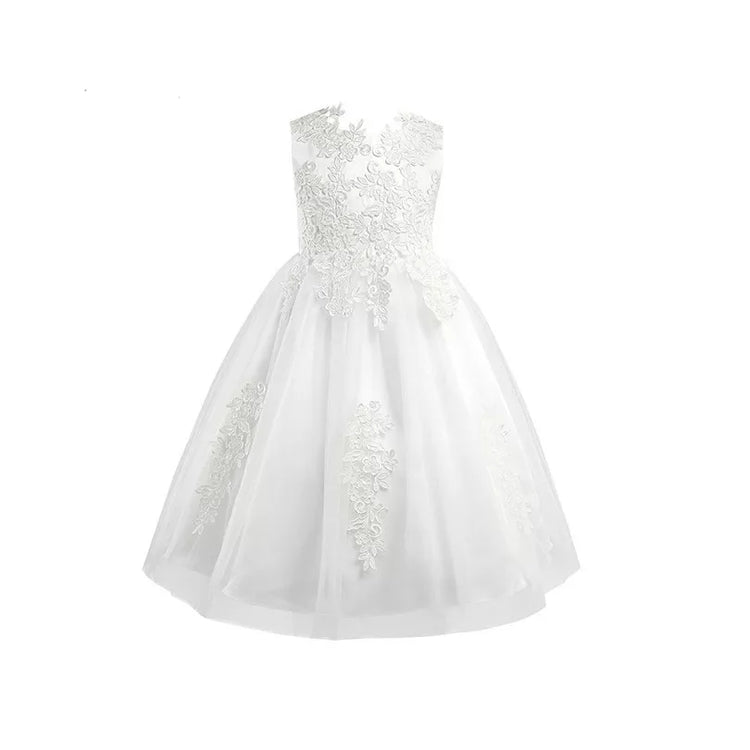 Clair - White - Girls Dress