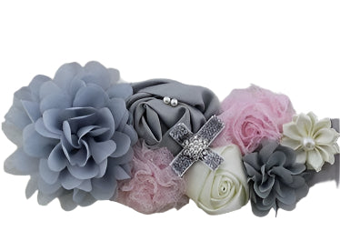 Dress Floral Belt - Grey