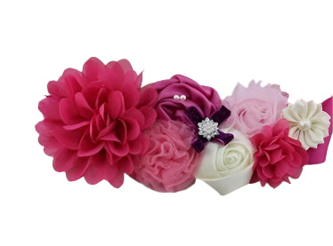 Dress Floral Belt - Hot Pink