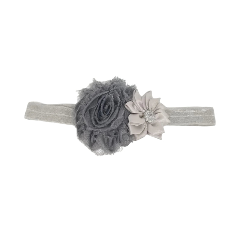 Flower Hairband- Grey