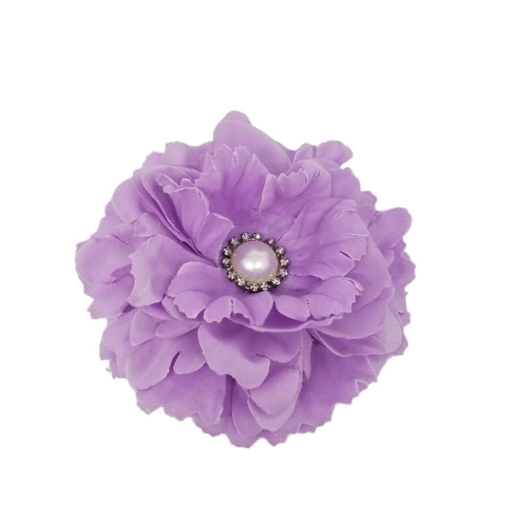 Single Bloom Hair Clip- Lilac