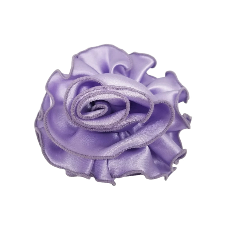 Single Bloom Satin Headband- Lilac
