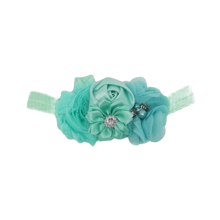 Flower Headband- Mint