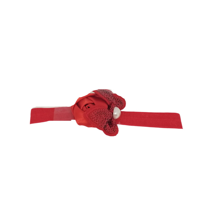 Butterfly Flower Headband - Red