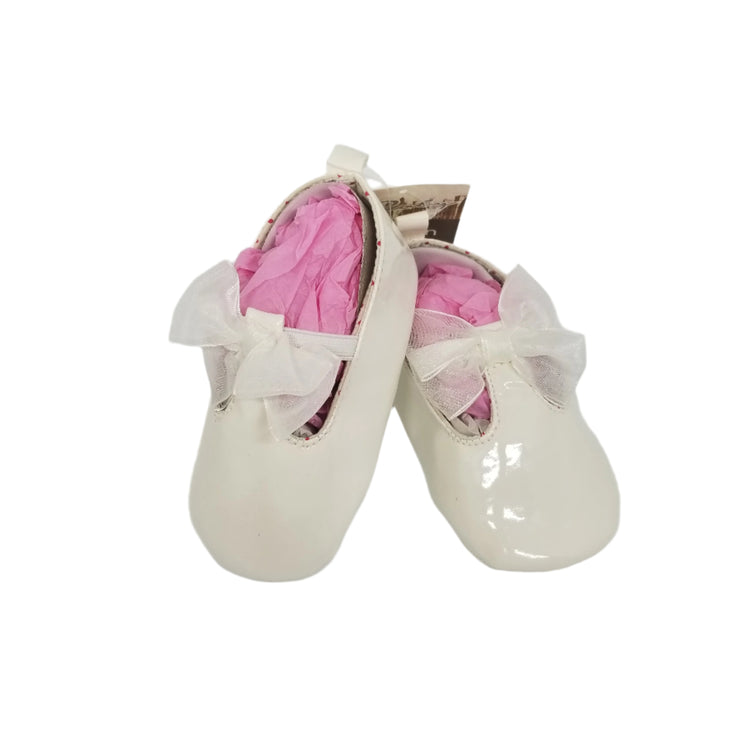 White Patent Baby Shoe
