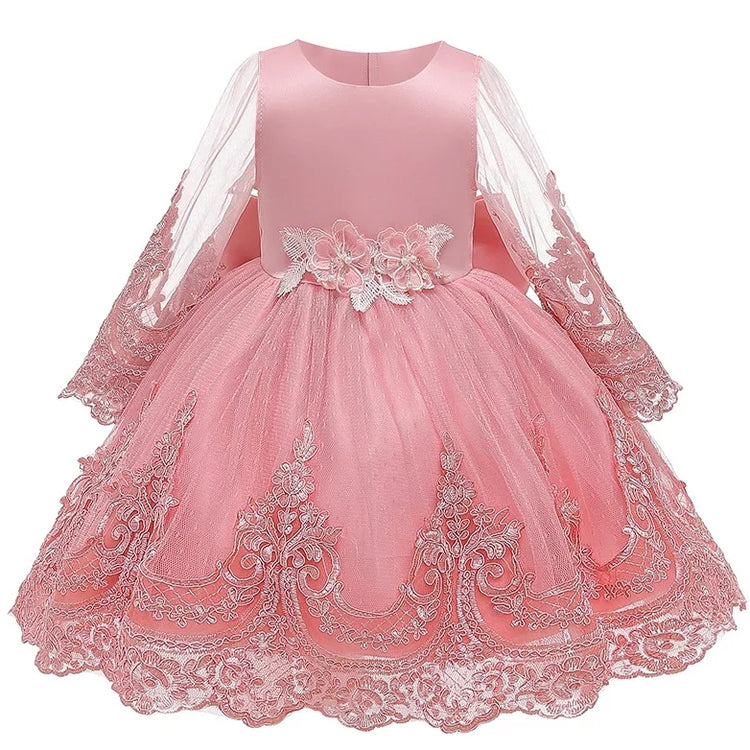1st Birthday Signature Dress  - PINK