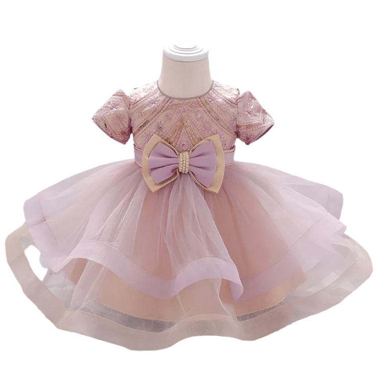 1st Birthday Signature Dress  - PINK
