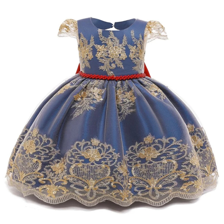 1st Birthday Signature Dress - BLUE