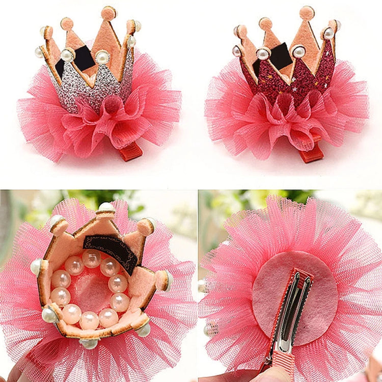 Pink Soft Crown Clip