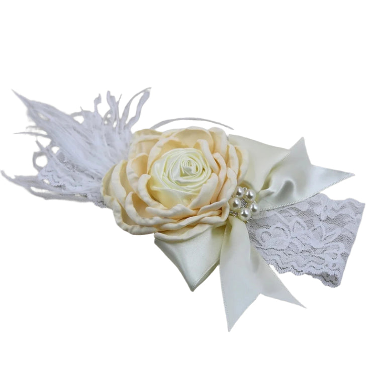 Vintage Flower Headband - Ivory